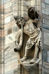 Sculpture on Milan Cathedral